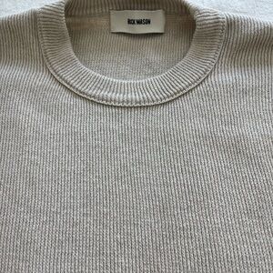 Buck Mason Crewneck Sweater in Cream